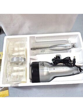Villaware Power Cookie Press Cordless Rechargeable Electric with Discs & Box